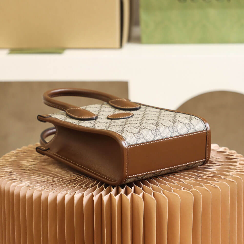 Gucci Mini Tote Bag With Interlocking - Image 8