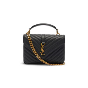 YSL College Quilted Leather Satchel Bag