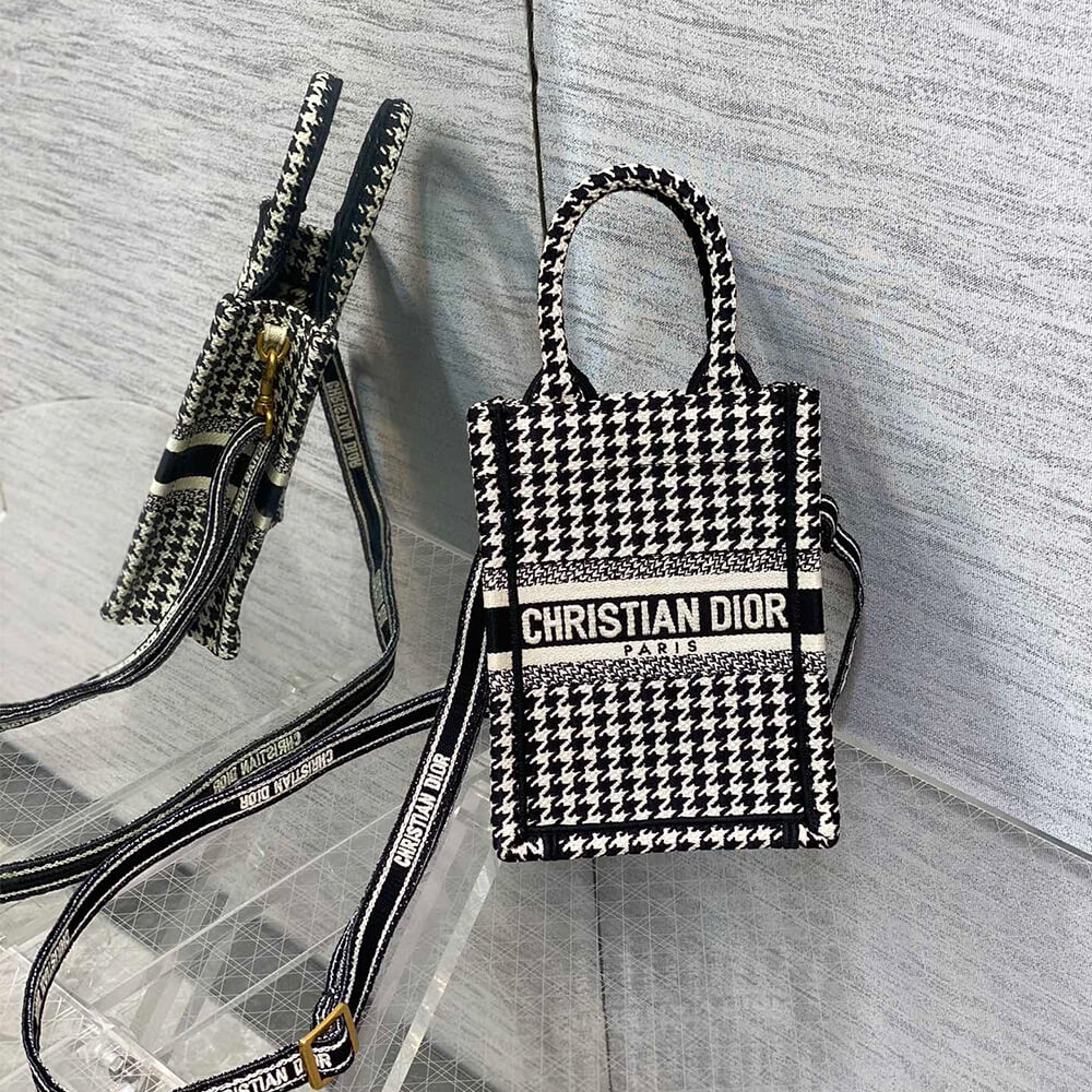 Dior Mini Book Tote Phone Bag - Image 4