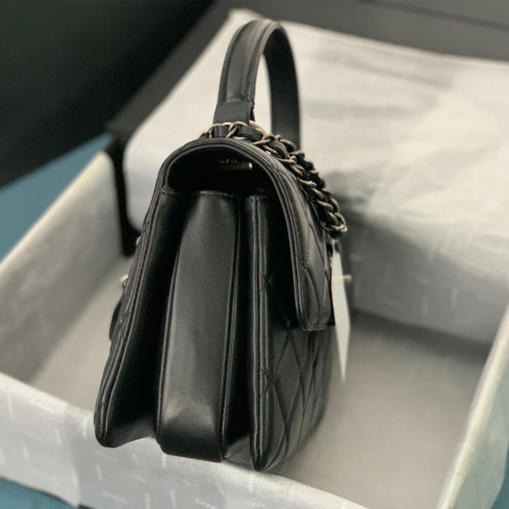 CHANEL FLAP BAG WITH TOP HANDLE - Image 5
