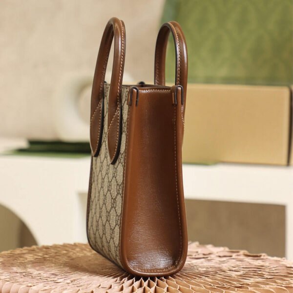 Gucci Mini Tote Bag With Interlocking - Image 5