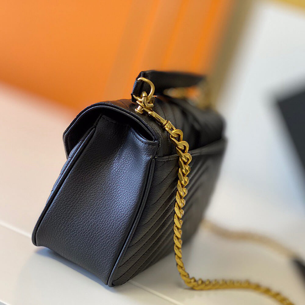 YSL College Quilted Leather Satchel Bag - Image 6