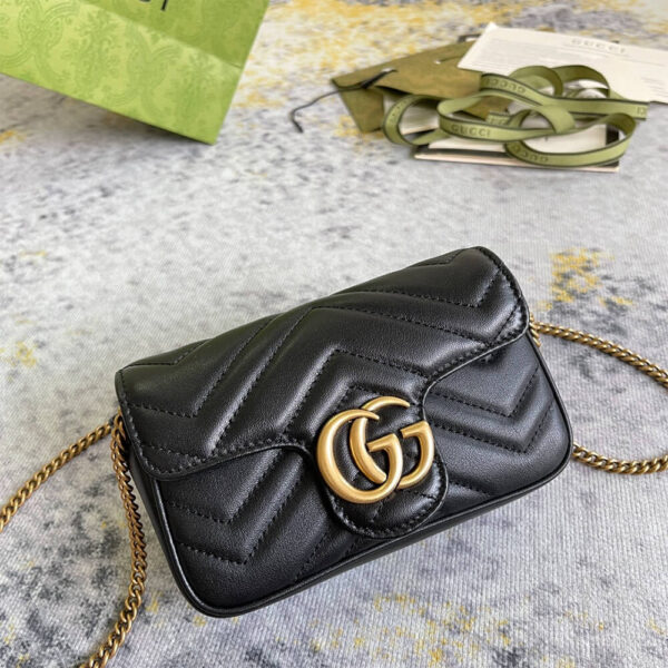 Gucci Marmont Matelasse Leather Super Mini Bag - Image 3