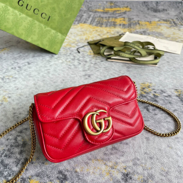 Gucci Marmont Matelasse Leather Super Mini Bag - Image 3
