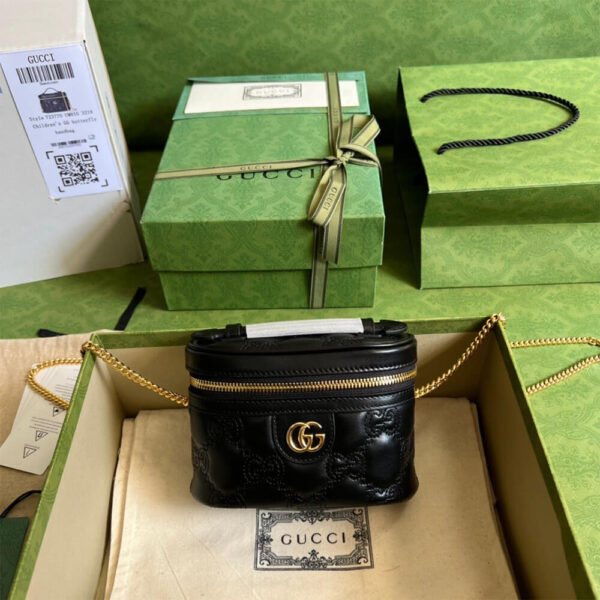Gucci Matelasse Top Handle Bag - Image 2