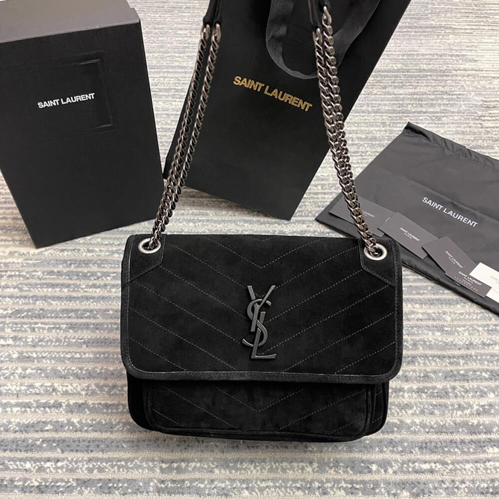 YSL Niki Medium In Suede Bag - Image 2
