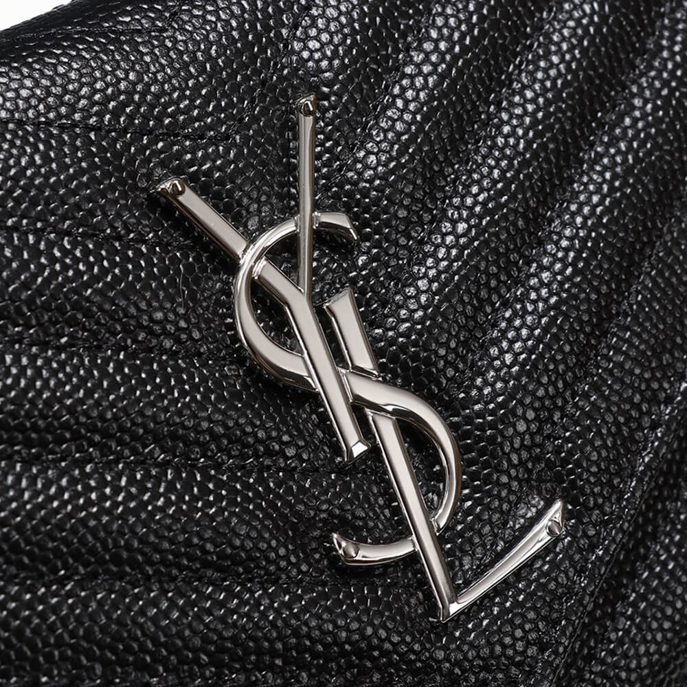 SYL Chain Strap Plaque Grained Leather Wallet Bag - Image 6
