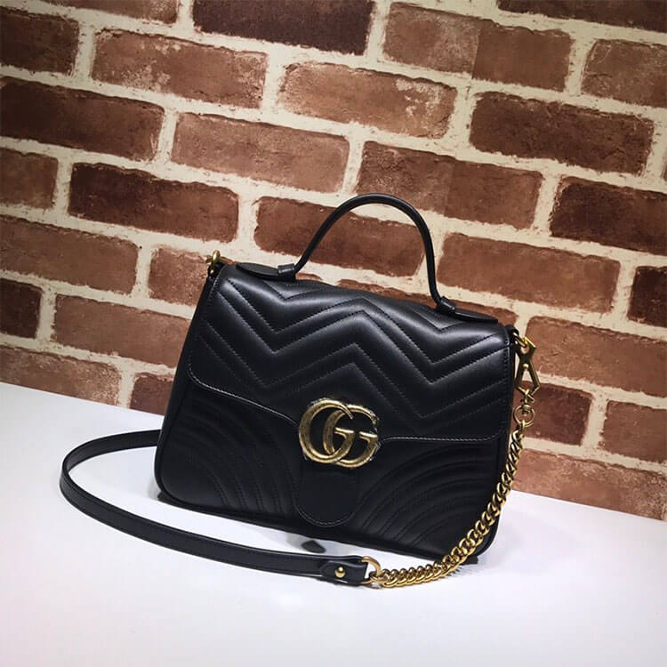 Gucci Marmont Top Handle Bag - Image 2