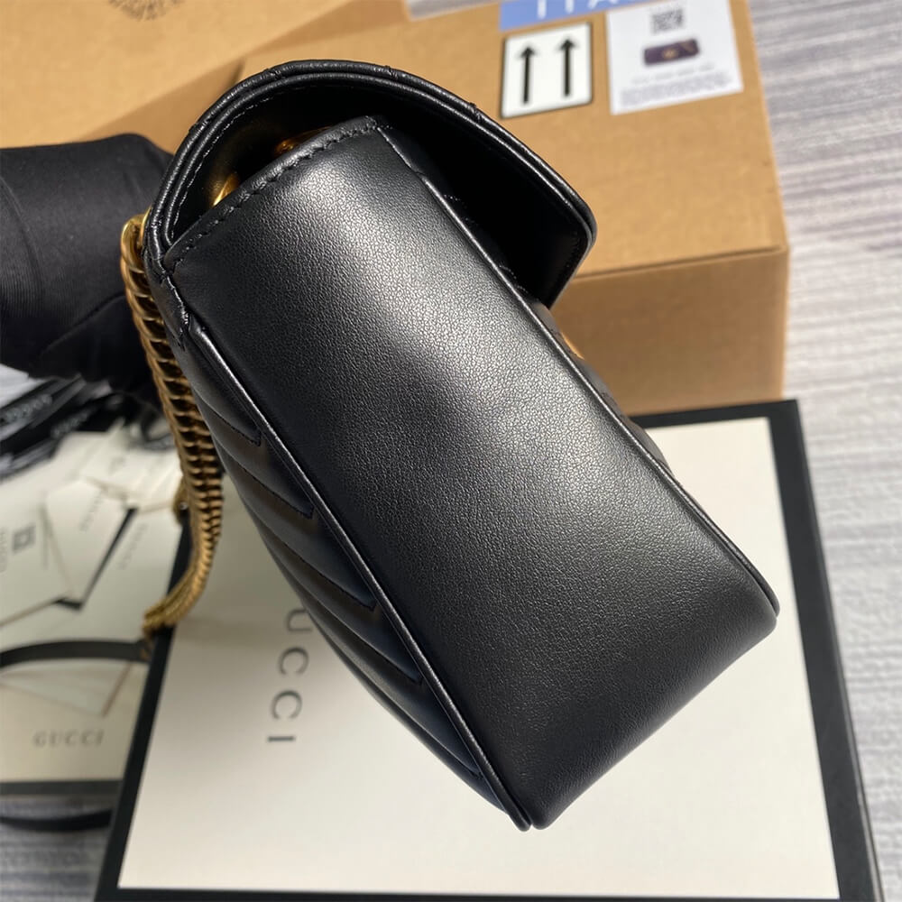 Gucci Marmont Small Matelasse Shoulder Bag - Image 5