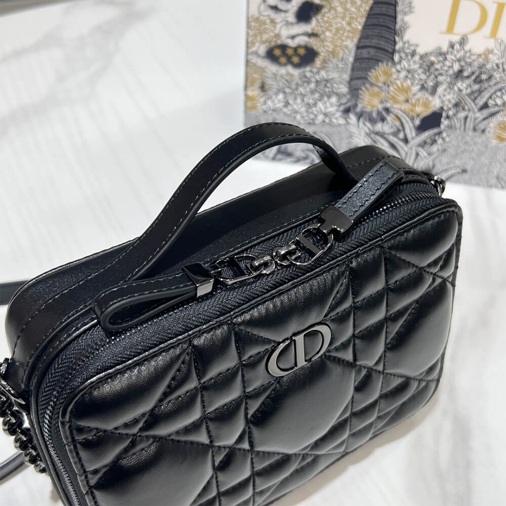 Dior Caro Box Bag With Chain - Image 4
