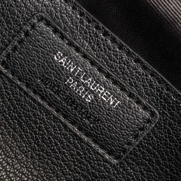 YSL College Quilted Leather Satchel Bag - Image 7