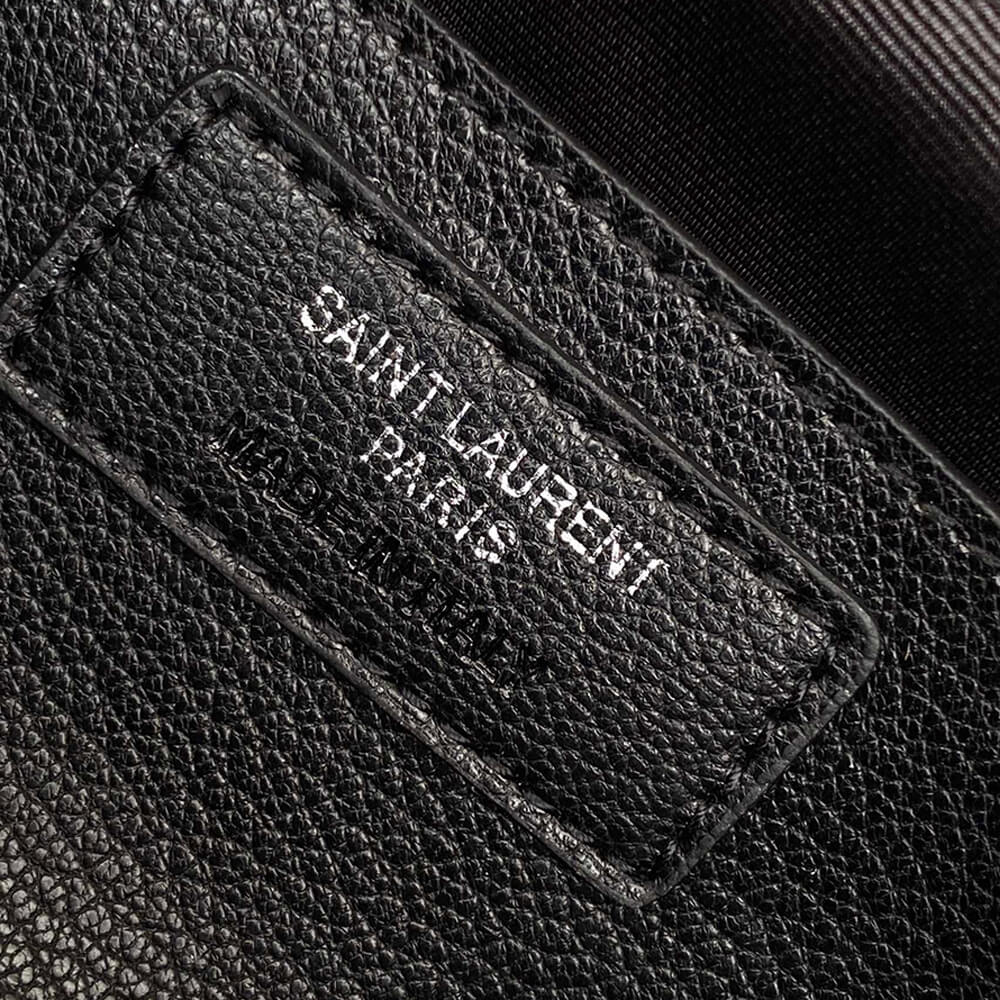 YSL College Quilted Leather Satchel Bag - Image 7