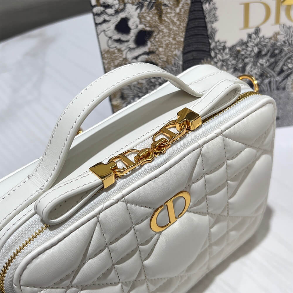 Dior Caro Box Bag With Chain - Image 6