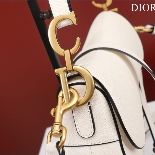 Dior Mini Saddle Bag With Strap - Image 5