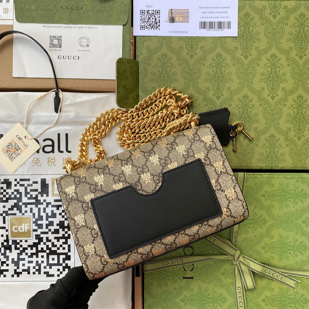 Gucci Padlock Bees Shoulder Bag - Image 3