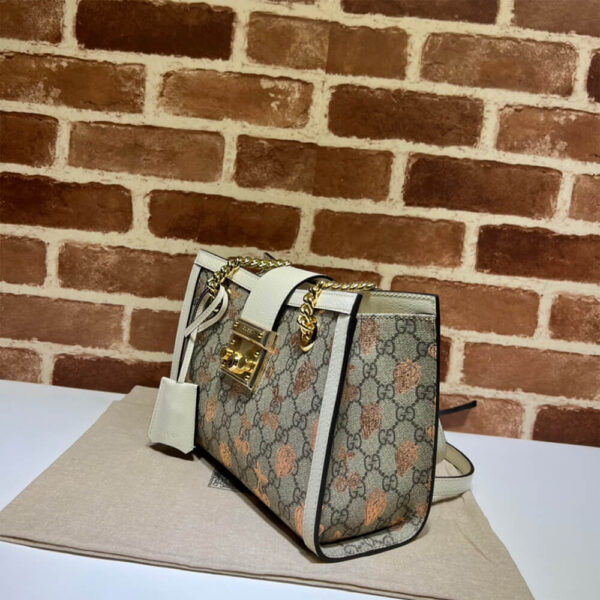 Gucci Padlock Bees Shoulder Bag - Image 4
