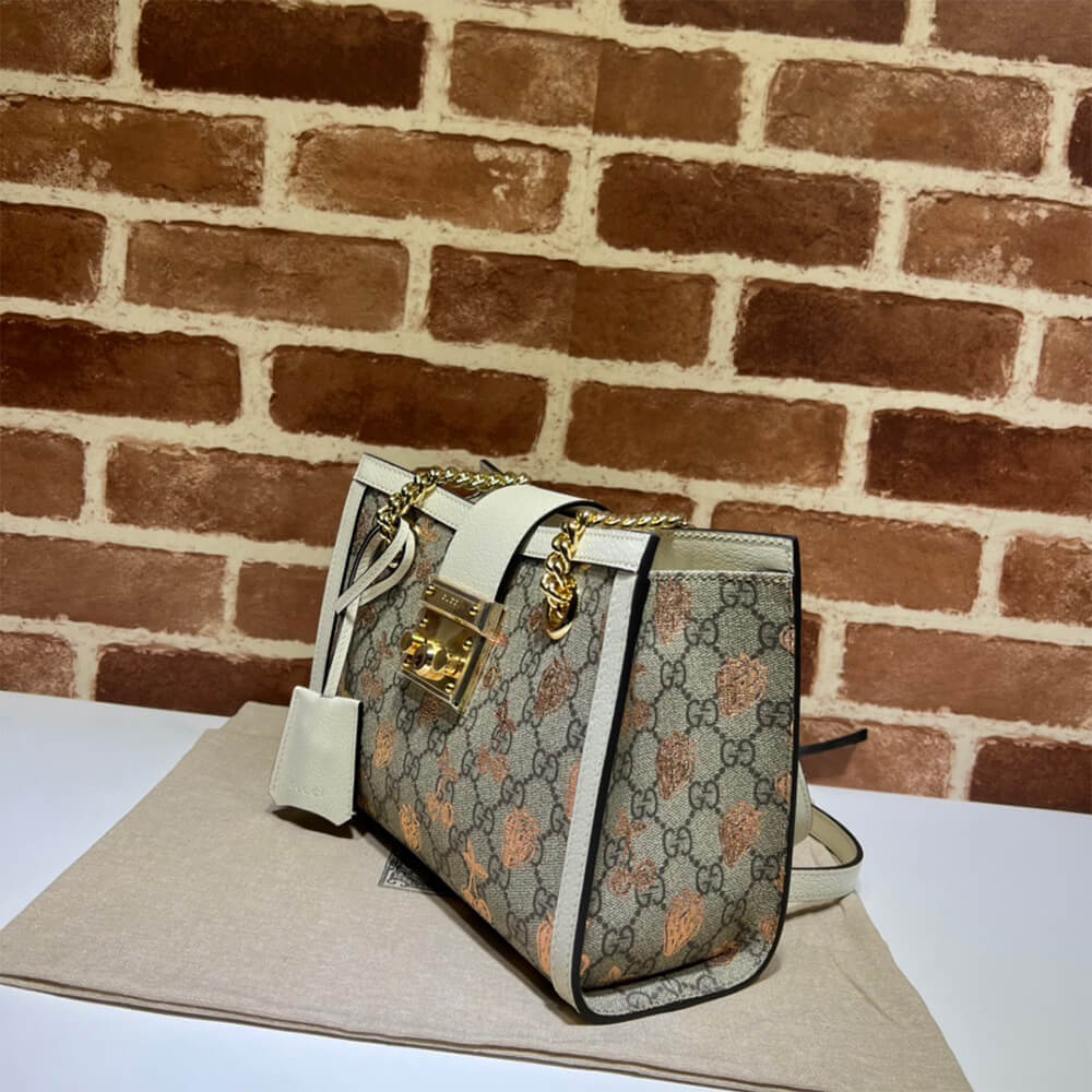 Gucci Padlock Bees Shoulder Bag - Image 4