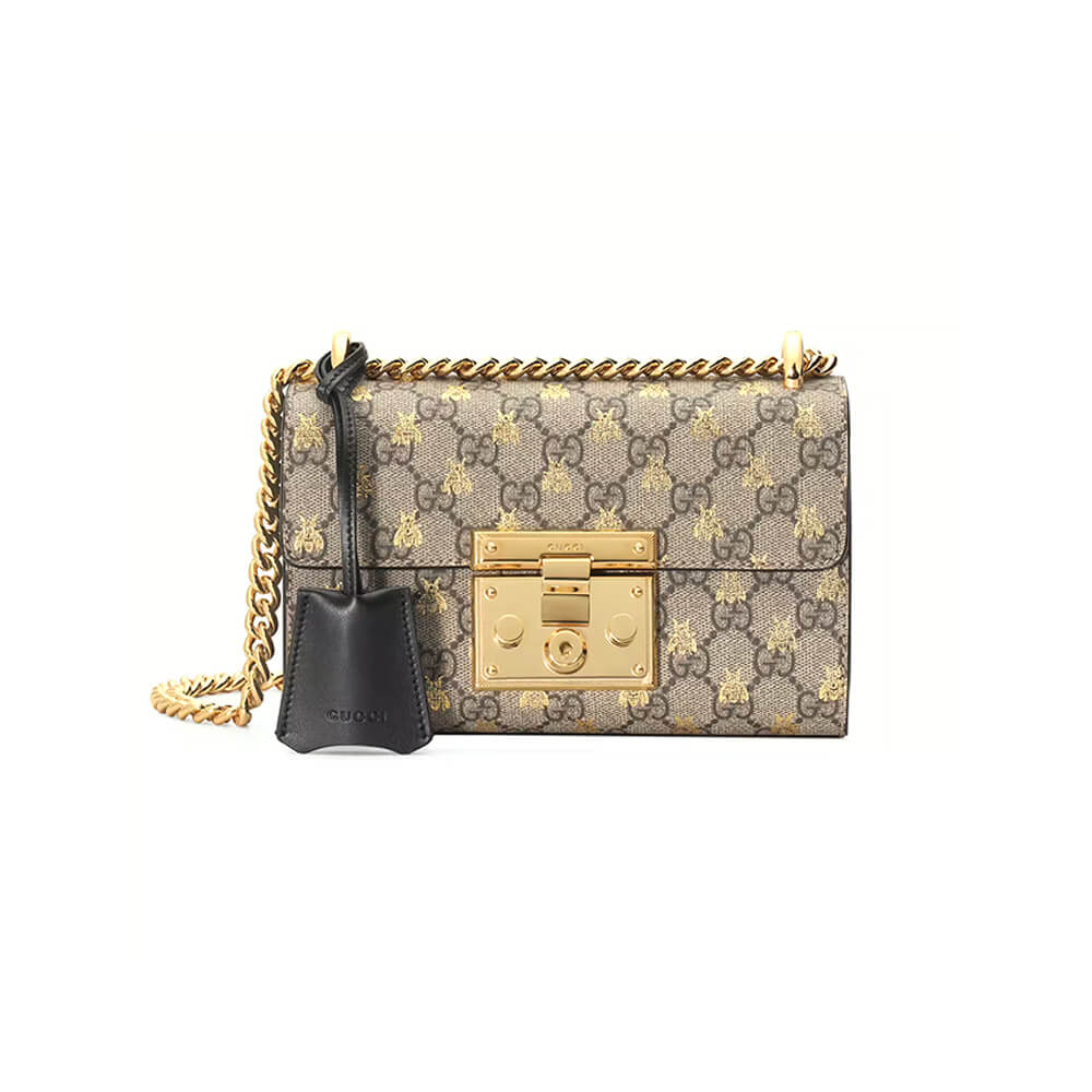 Gucci Padlock Bees Shoulder Bag