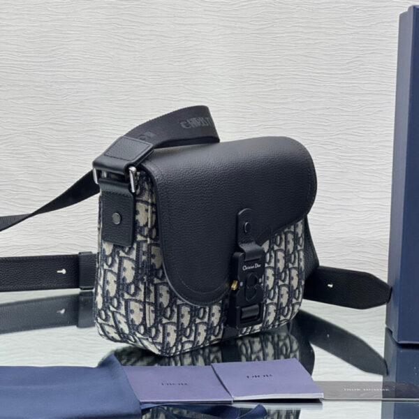Dior Mini Saddle Bag With Strap - Image 2
