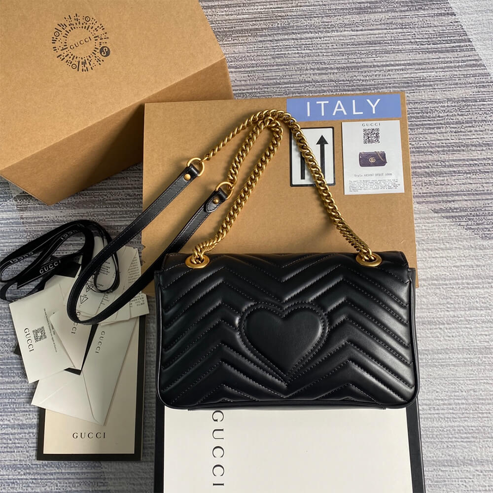 Gucci Marmont Small Matelasse Shoulder Bag - Image 3