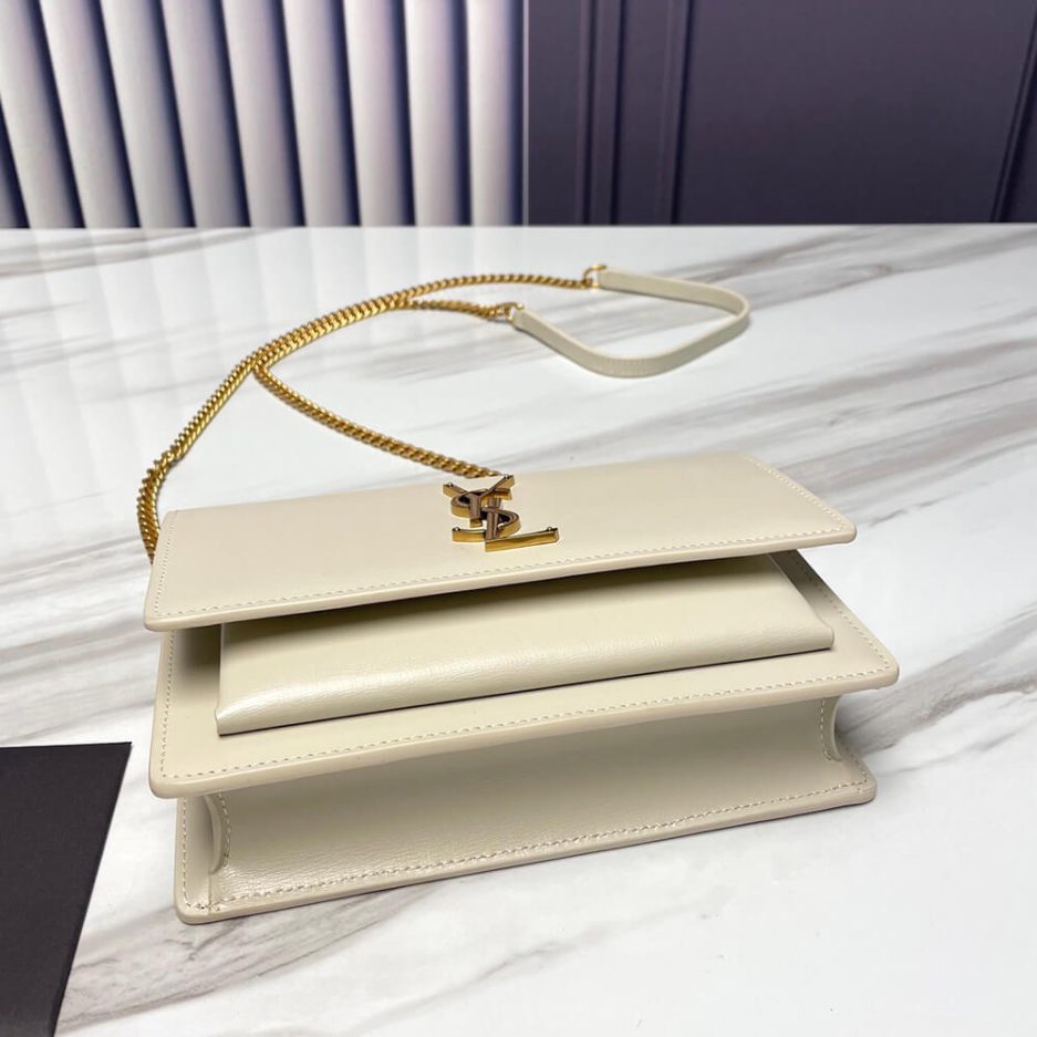 YSL Sunset Chain Wallet In Smooth Leather Bag - Image 7