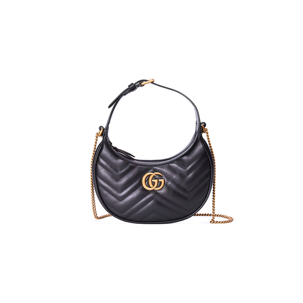 Gucci Marmont Halt Moon Shaped Bag