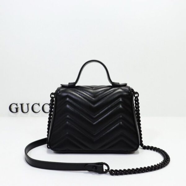 Gucci Marmont Mini Top Handle Bag - Image 2