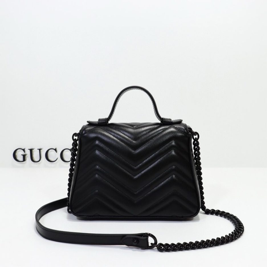 Gucci Marmont Mini Top Handle Bag - Image 2
