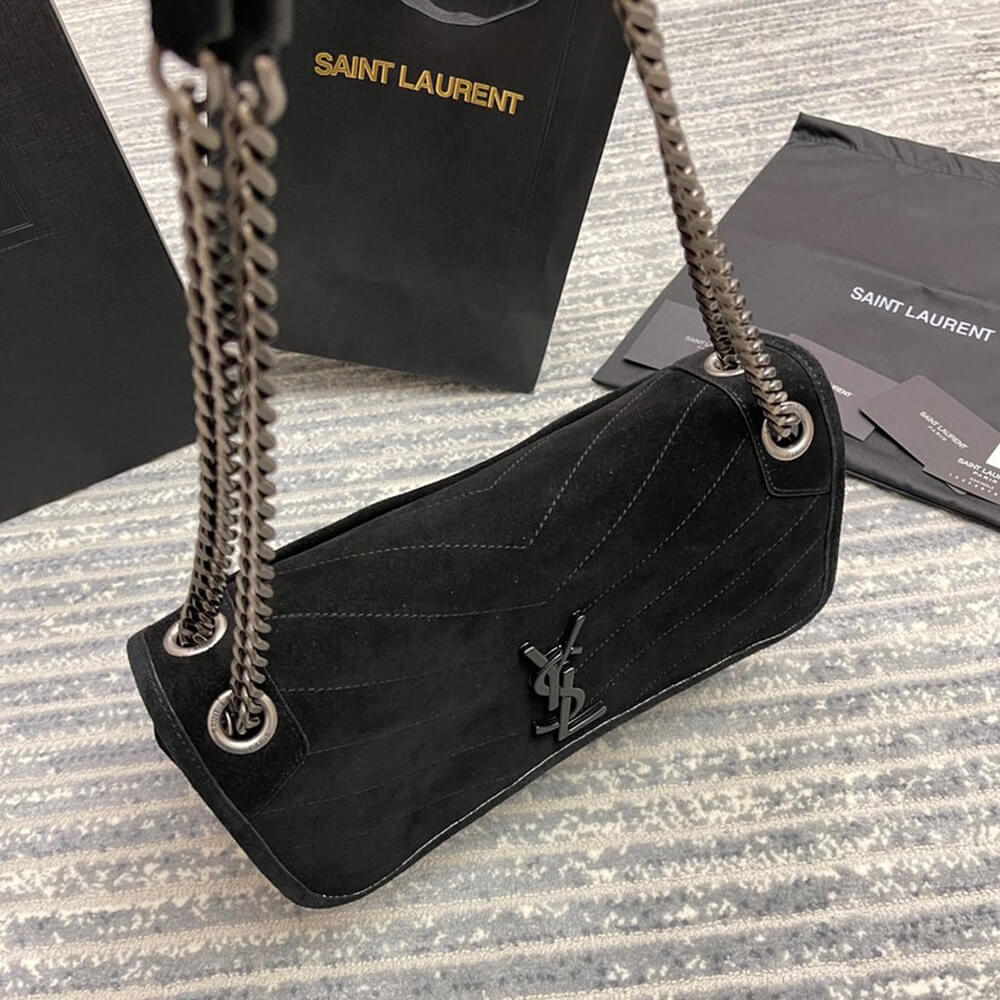 YSL Niki Medium In Suede Bag - Image 4