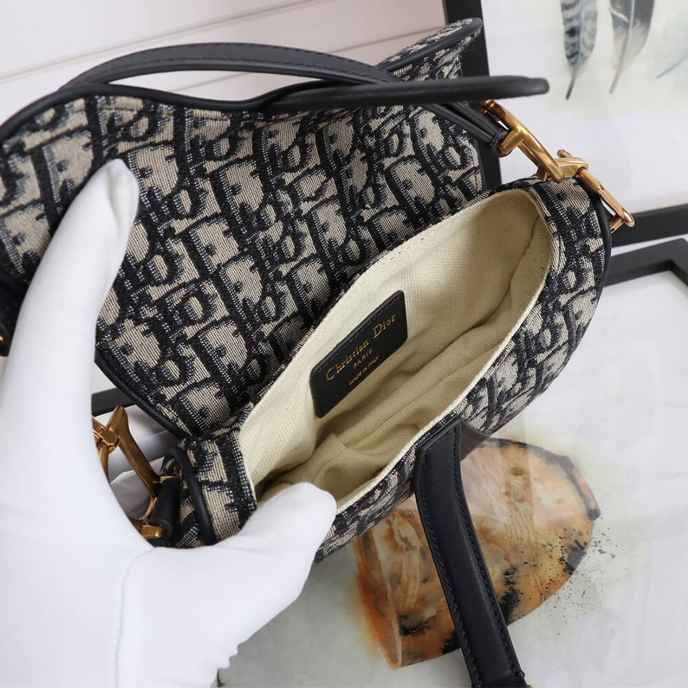 Dior Mini Saddle Bag With Strap - Image 7