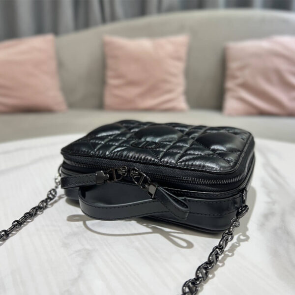 Dior Caro Box Bag With Chain - Image 7