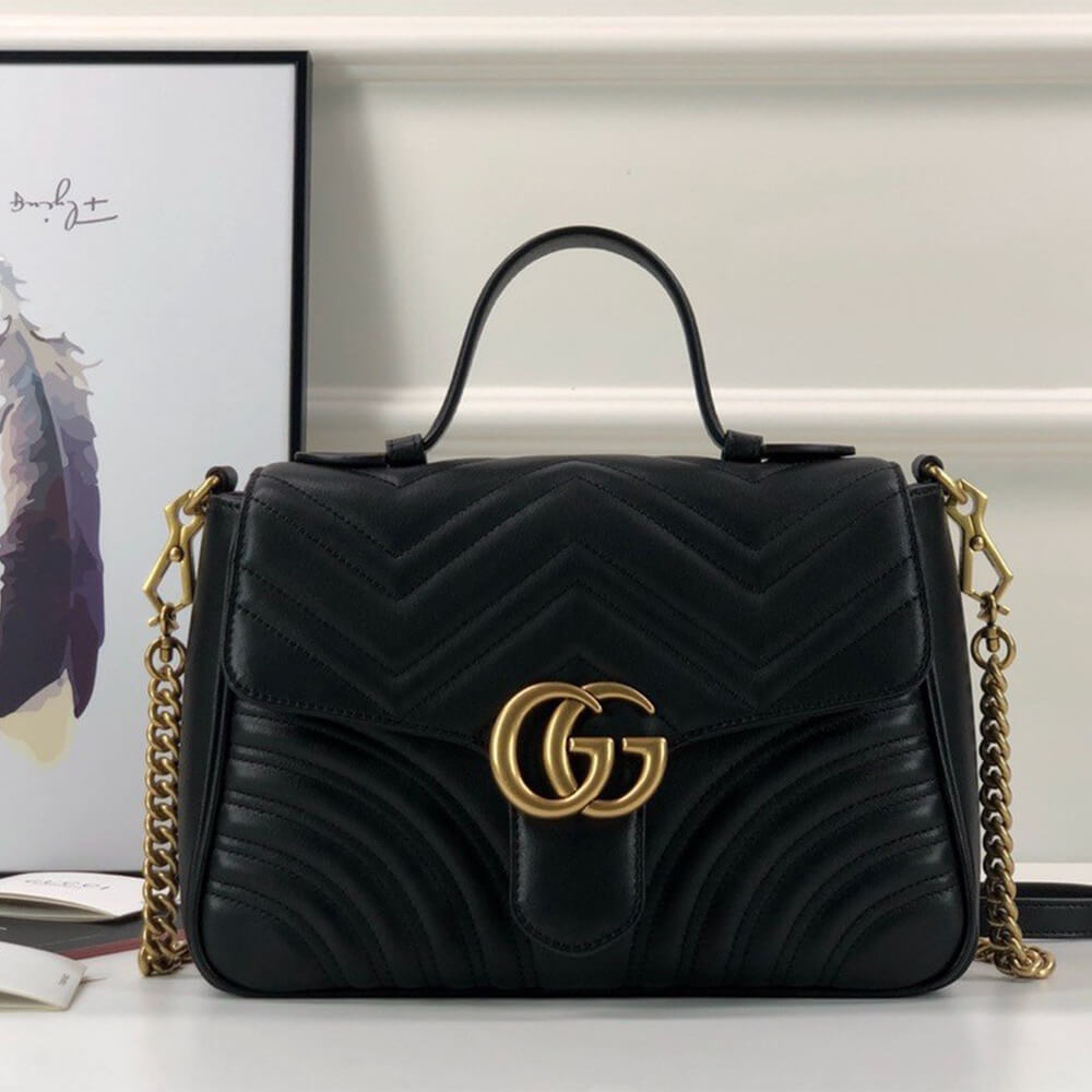 Gucci Marmont Top Handle Bag - Image 2