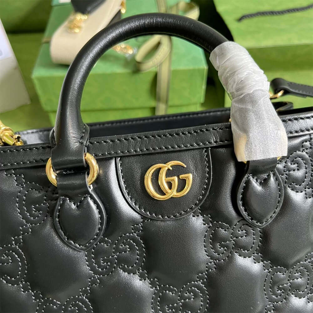 Gucci Matelasse Top Handle Bag - Image 5