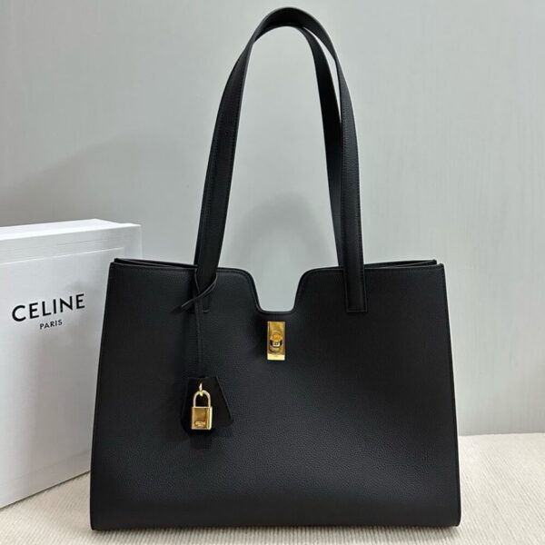 Celine Cabas 16 In Supple Grained  Calfskin - Image 2