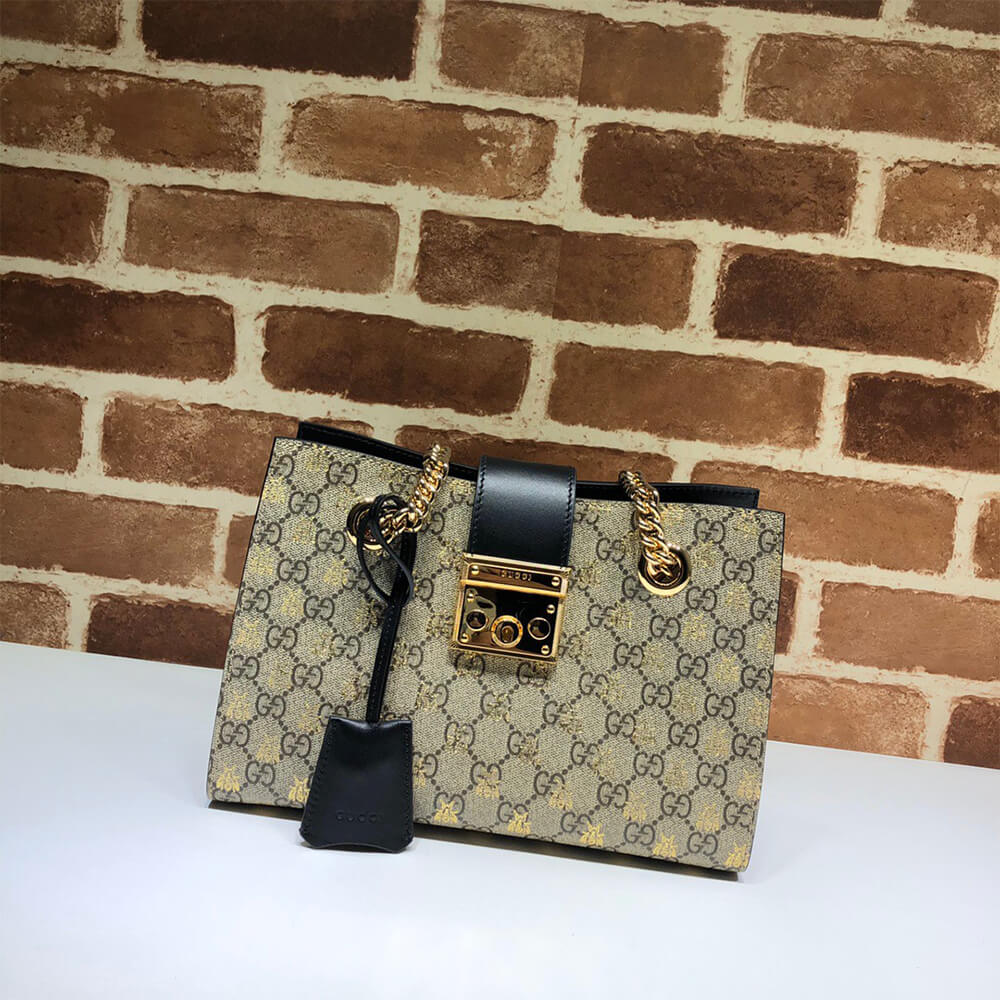 Gucci Padlock Bees Shoulder Bag - Image 2