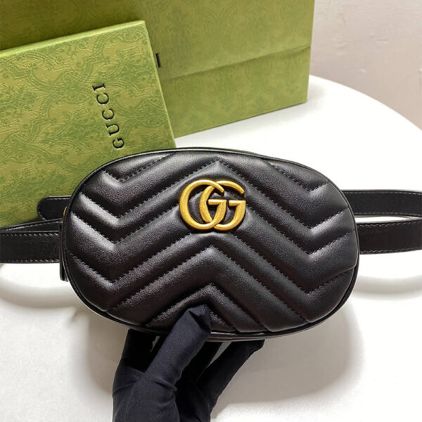 Gucci Marmont Quilted Leather Belt Bag - Image 3