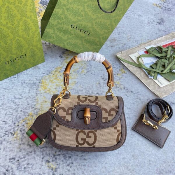 Gucci Bamboo 1947 Jumbo Small Top Handle Bag - Image 2