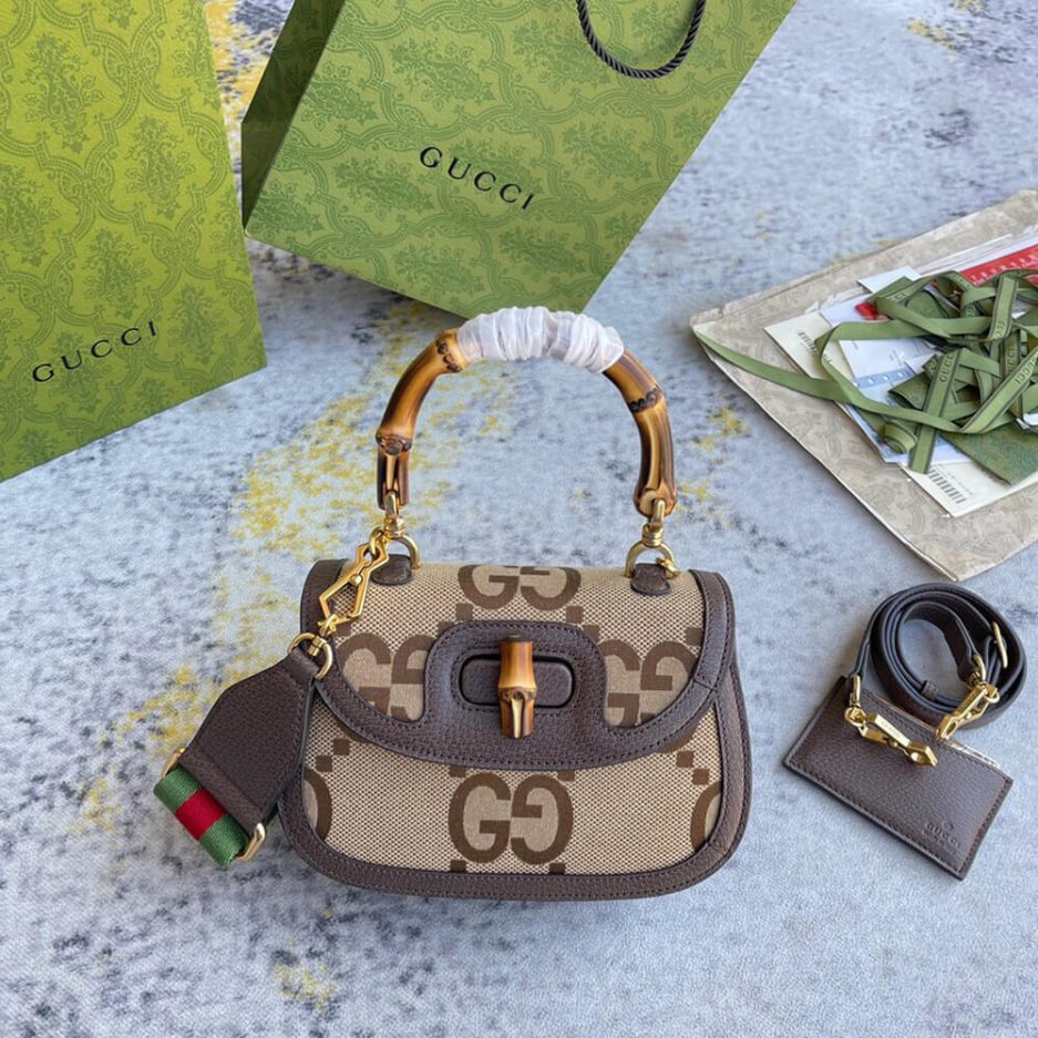Gucci Bamboo 1947 Jumbo Small Top Handle Bag - Image 2