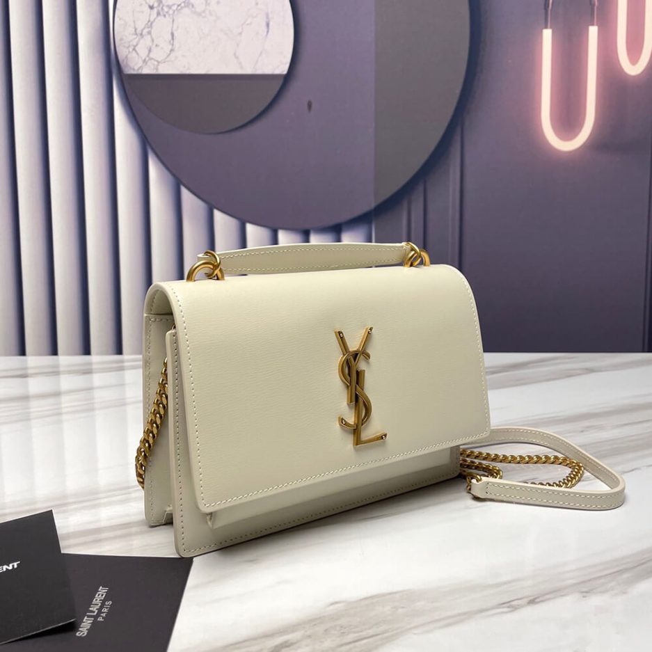 YSL Sunset Chain Wallet In Smooth Leather Bag - Image 3