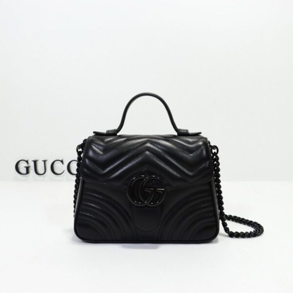 Gucci Marmont Mini Top Handle Bag - Image 3