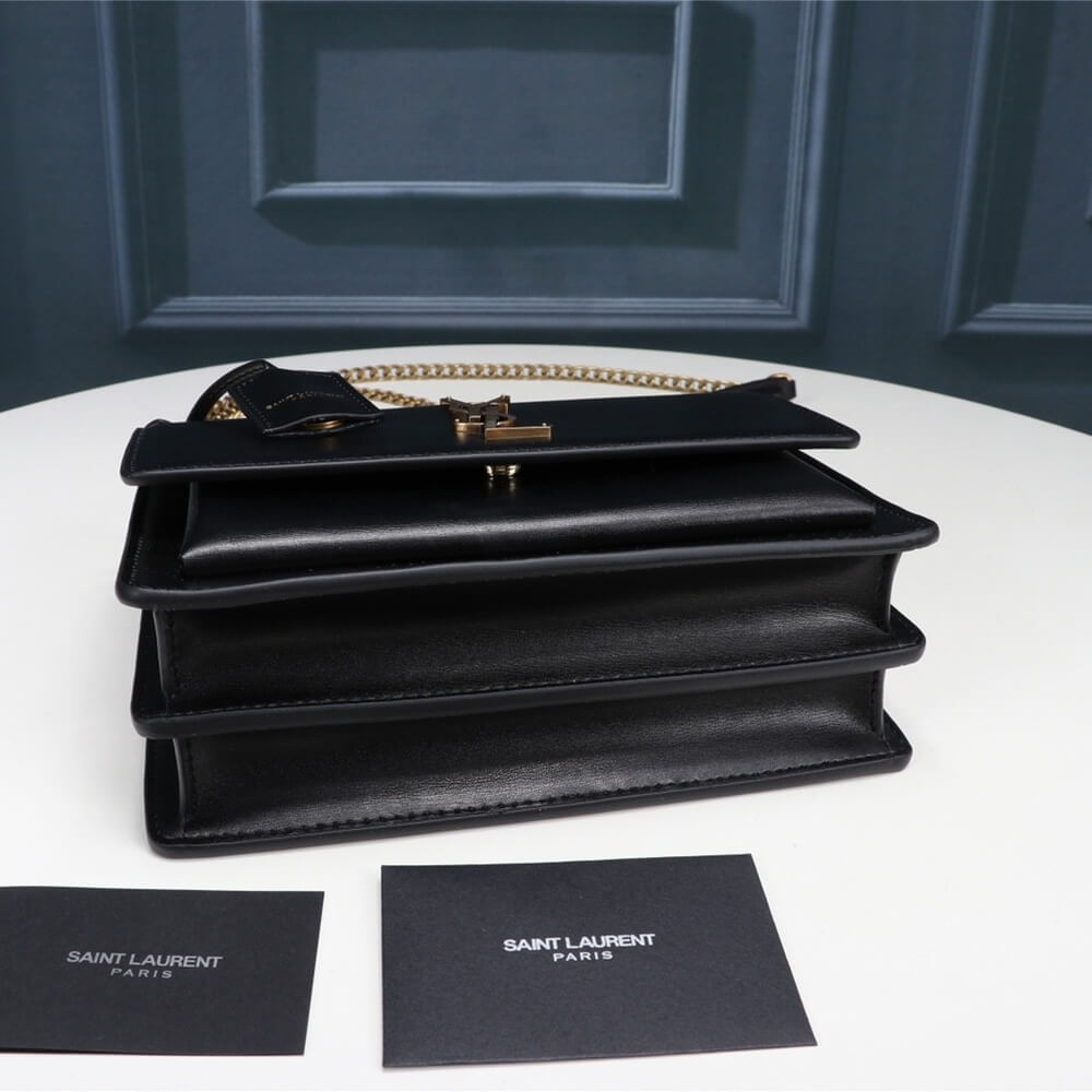 YSL Sunset Medium Chain Bag In Smooth Leather Bag - Image 5