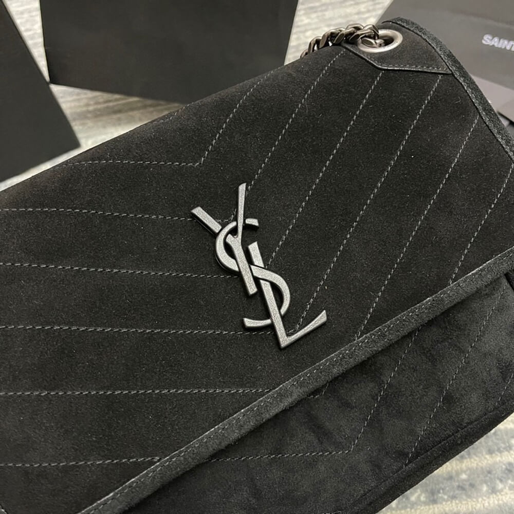 YSL Niki Medium In Suede Bag - Image 6