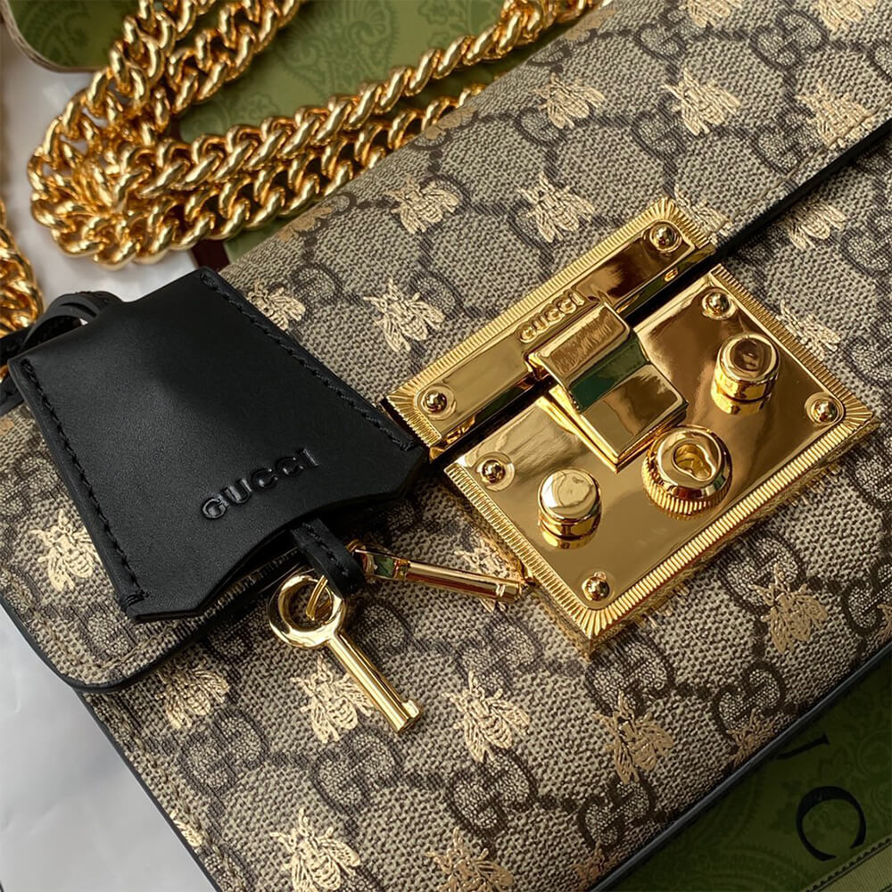 Gucci Padlock Bees Shoulder Bag - Image 6