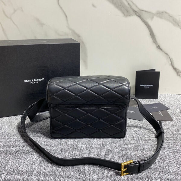 YSL June Box Bag In Quilted Lambskin Bag - Image 4