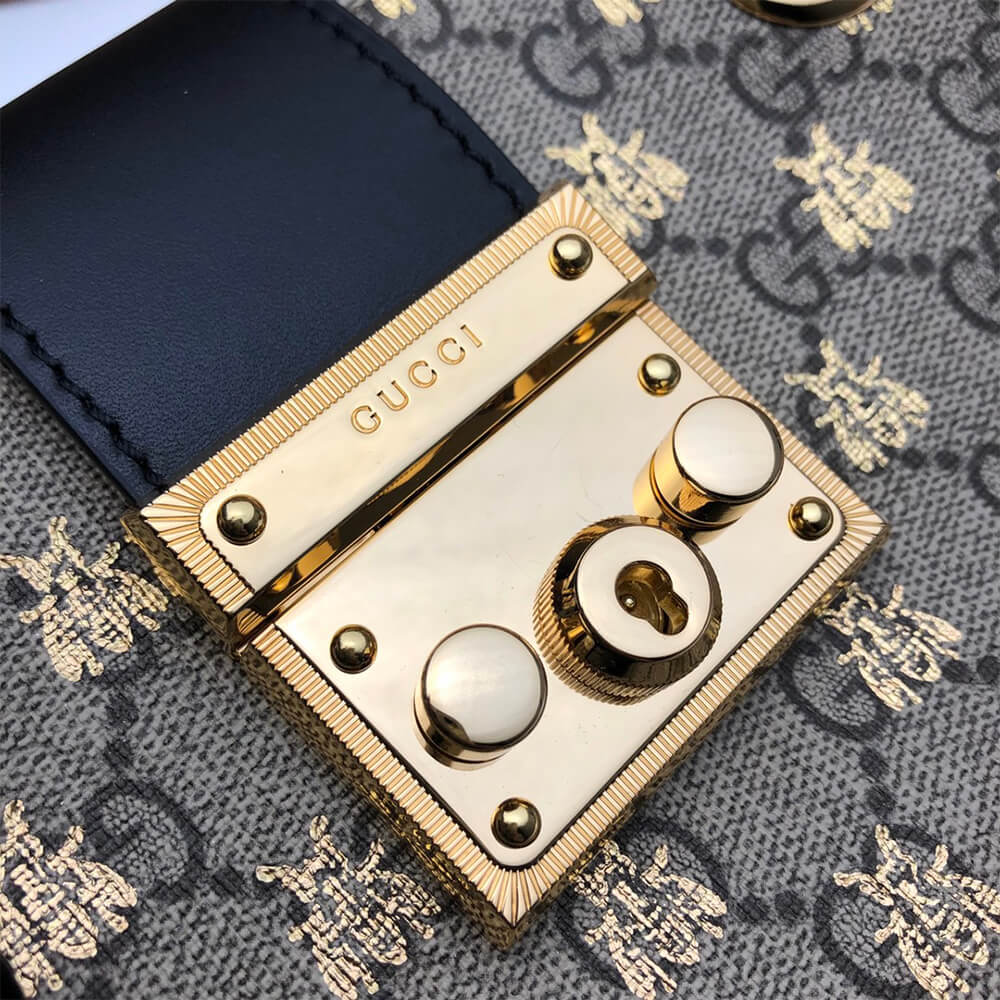 Gucci Padlock Bees Shoulder Bag - Image 6