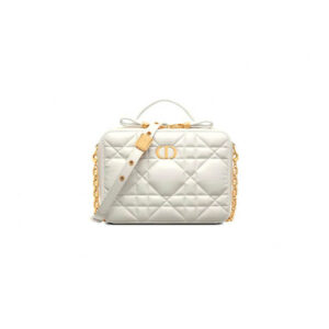 Dior Caro Box Bag With Chain