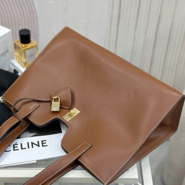 Celine Cabas 16 In Supple Grained  Calfskin - Image 6
