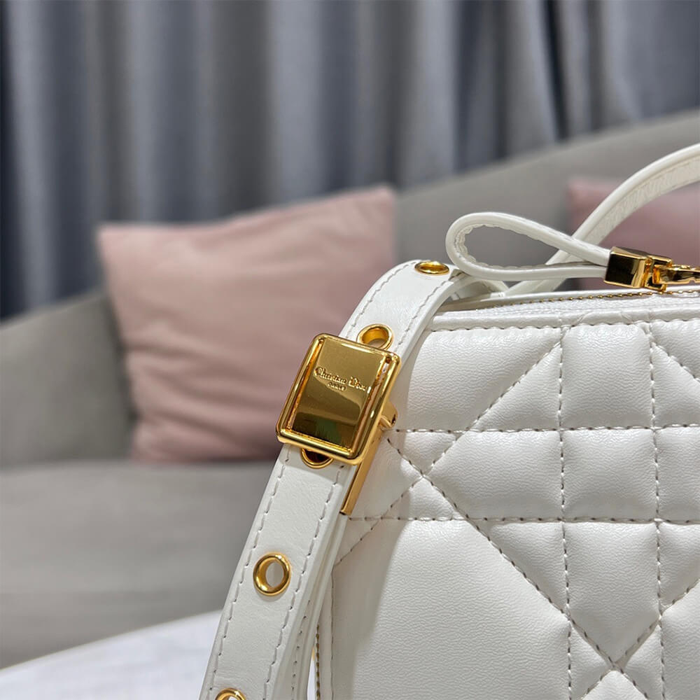 Dior Caro Box Bag With Chain - Image 7