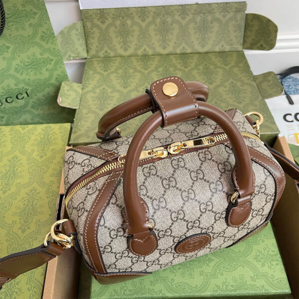 Gucci Duffle Bag With Interlocking - Image 3