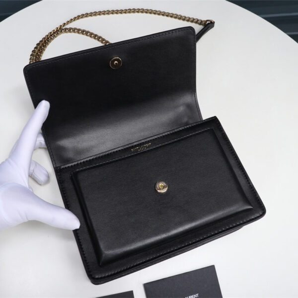 YSL Sunset Medium Chain Bag In Smooth Leather Bag - Image 7